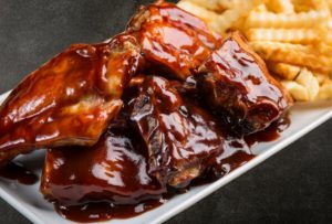 barbeque-on-plate-with-fries